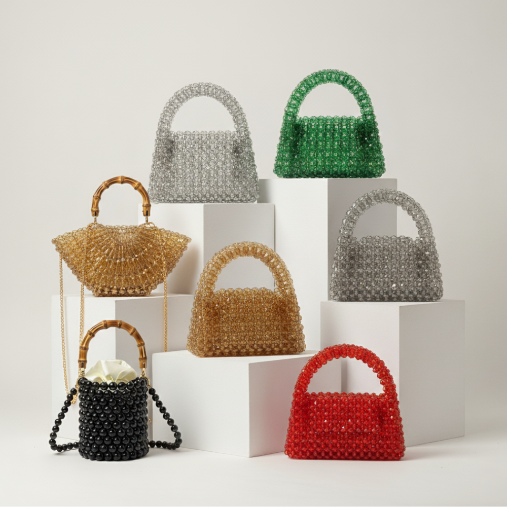 Bestseller Collection beaded bags in multiple colors