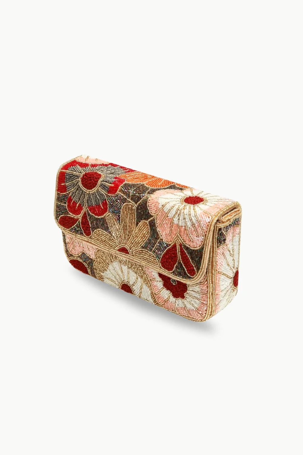 Elegant floral beaded purse with intricate beadwork, perfect as a floral beaded purse accessory