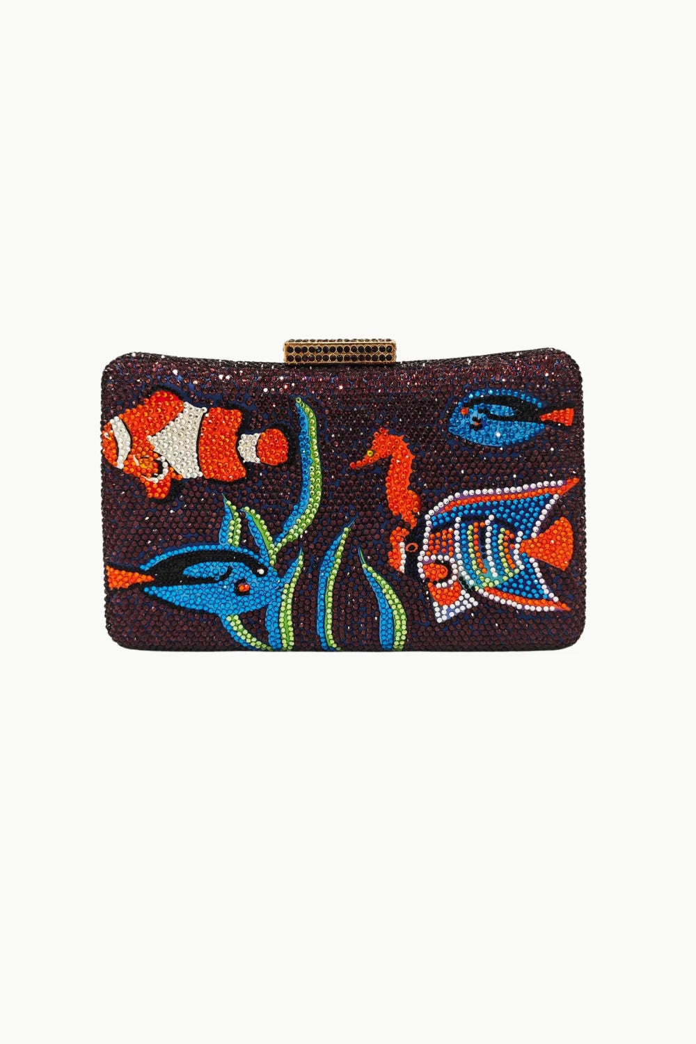 Beaded Fish Purse with marine life design, stylish fish purse accessory