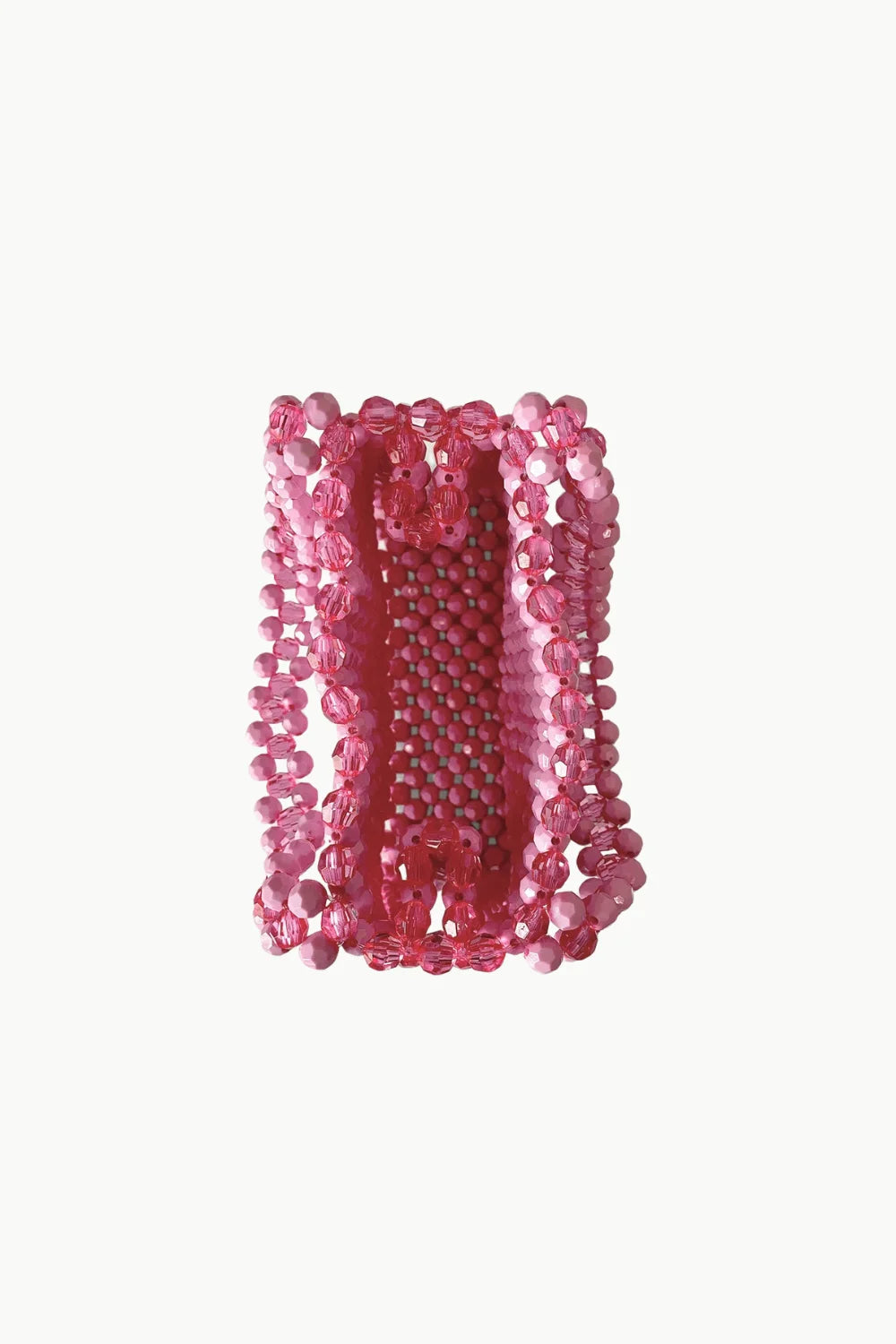 Pink beaded handbag from Pale Pink Beaded Bag collection, stylish beaded bag accessory