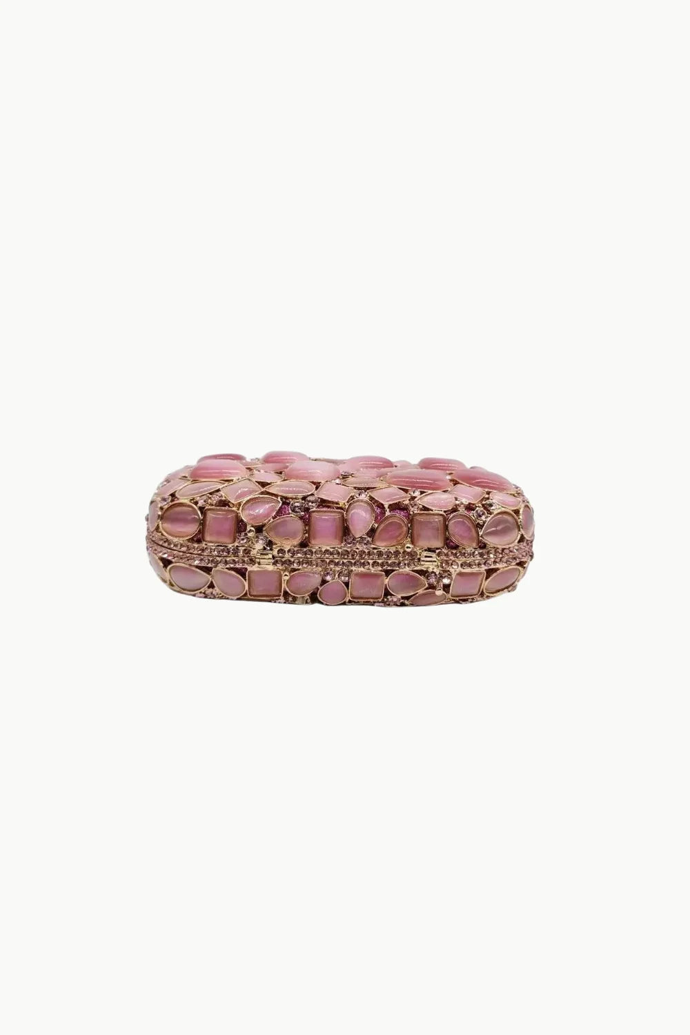 Pink beaded clutch bag with intricate beadwork, perfect as a stylish pink beaded clutch accessory