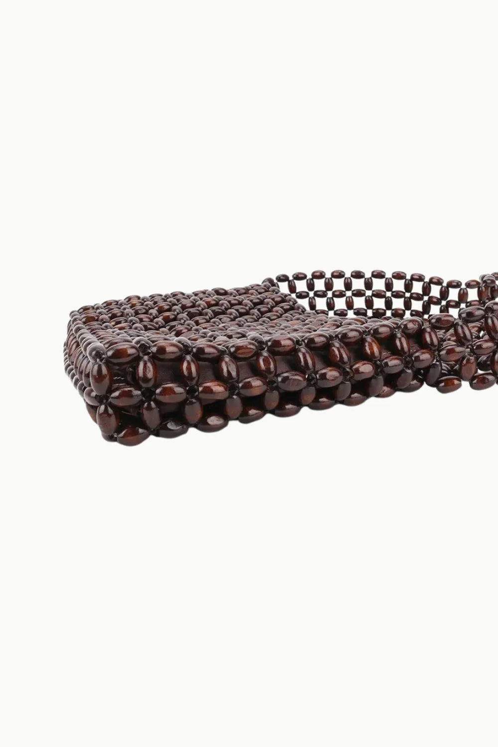 Dark brown beaded car seat cushion for Wood Messenger Bag and messenger bag accessories